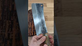 Meat Cleaver with Argentine Lignum Vitae and O2 Carbon Steel by Pablo Untroib [upl. by Perlis843]