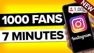 How To Grow 1000 REAL Followers on Instagram in 10 minutes actually works [upl. by Ecirahc137]