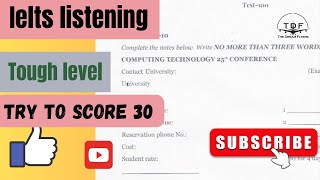 COMPUTING TECHNOLOGY 25th CONFERENCE IELTS LISTENING 👂👍🤩 [upl. by Janaye]