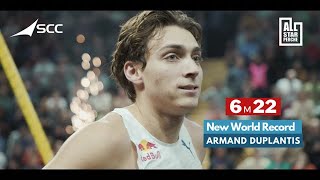 Armand Duplantis breaks world record 6m22  record du monde AllStarPerche by SCC [upl. by Faxen]