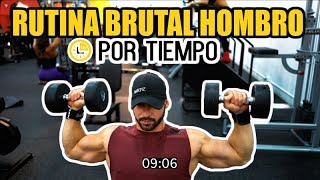 RUTINA DE HOMBROS BRUTAL POR TIEMPO  Gymtopz [upl. by Enomrej]