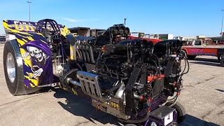 Pulling Tractors Unloading at NFMS 2022 Championship Tractor Pulls [upl. by Eelytsirk]