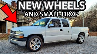 Daily Driver Silverado aka 90s Truck gets New Wheels Center Caps and Small Drop [upl. by Nnyluqcaj748]