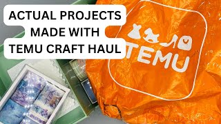 Temu Craft Haul  Projects made with Temu Craft Supplies  Washi Tape Review  Not Sponsored [upl. by Ainevuol]