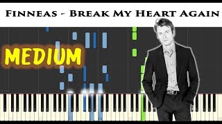 Finneas  Break My Heart Again  Piano Keyboard Tutorial amp Sheet Music [upl. by Inirt]