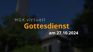 GottesdienstLivestream am 22 Sonntag nach Trinitatis 27102024 aus der HeiligGeistKirche [upl. by Sprage]