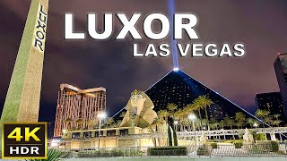 4K HDR Luxor Las Vegas Walking Tour  March 2024  Las Vegas Strip [upl. by Christiano]