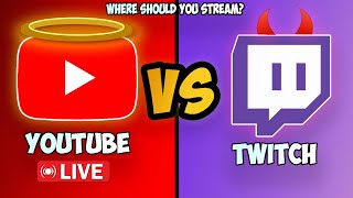 Should you stream on YouTube Live Twitch VS YouTube Live [upl. by Consolata]