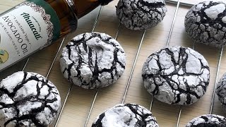 🥑노버터 크링클 쿠키🥑 crinkle cookies  크링클쿠키  노버터쿠키  초간단 쿠키  간단레시피  크리스마스 쿠키  식물성 오일  아후카들  제품협찬 [upl. by Debor669]