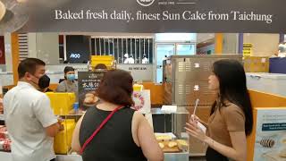 Takashimaya Food Fiesta Finest Sun Cake from Taichung [upl. by Decca]