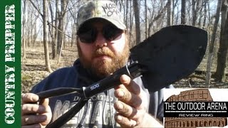 SOG Entrenching Tool Folding Shovel Outdoor Arena Review [upl. by Akirahc]