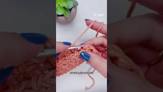 How to Crochet the Alpine Stitch Left Handed Part 5 [upl. by Macdonell]