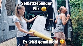 SELBSTKLEBENDER FILZ  VERMEIDE diese FEHLER  Sprinter L2H2  DIY Campervan Selbstausbau 6 [upl. by Nitsu]