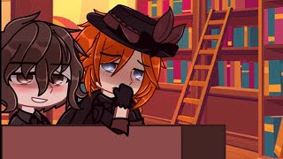 😏  Under the table  meme  Spicy Soukoku  BSD AU  gacha club  😏 [upl. by Agem]