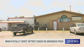 Aransas Pass Police kill man after kidnapping car chase shootout [upl. by Anovad]