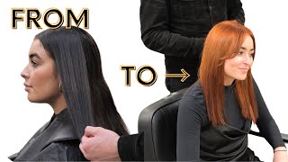 Black To Copper Hair Colour Transformation [upl. by Clara]