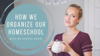 HOW WE ORGANIZE OUR HOMESCHOOL WITH NO SCHOOL ROOM 2021  MORNING CART [upl. by Maris]