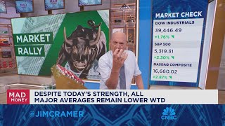 Jim Cramer talks todays market bounce [upl. by Atilehs567]