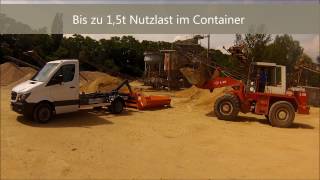 Mercedes Sprinter 516 CDI mit GotzenAbrollkipperSystem [upl. by Anairda]