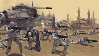 ¡Batalla épica masiva en GEONOSIS  7th Sky Corps [upl. by Nomma90]