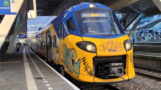 UNIEK NS 3316 vertrekt toeterend uit Arnhem Centraal [upl. by Colston]