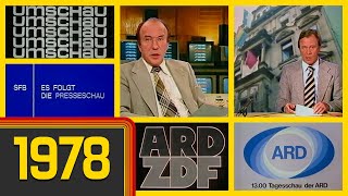 Eine knappe Stunde ARD amp ZDF Vormittagsprogramm danach Sendeschluss und Testbild 22081978 [upl. by Idola615]