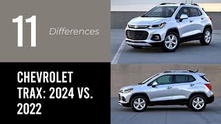 Chevrolet Trax 2024 vs 2022 [upl. by Yattirb135]