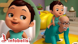 Cinna Papa Cinna Papa  Baby Video  Telugu Rhymes and Cartoon Video  Infobells [upl. by Enilesoj812]