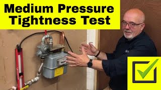 Medium Pressure Tightness Testing  ACS  Gas Training  Gas Meter Testing  Russell Holdsworth [upl. by Aihsekin]