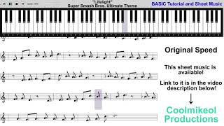 quotLifelightquot Piano Tutorial  Super Smash Bros Ultimate Theme [upl. by Melinde807]