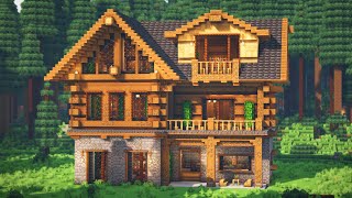 How to Build the Ultimate Spruce Mansion  Interior in Minecraft • Tutorial [upl. by Becka]