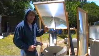 Survival Seawater Solar Stills amp Seeps Fresnel Lens and parabolic mirror DESALINATION Part1 [upl. by Stelmach]