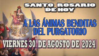 SANTO ROSARIO A LAS ANIMAS BENDITAS DEL PURGATORIO DEL DIA HOY VIERNES 30 DE AGOSTO DE 2024 [upl. by Aliakim163]