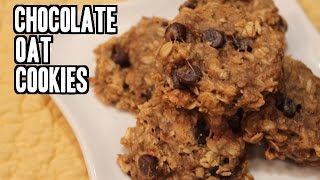 Peanut Butter Chocolate Chip Oat Cookies [upl. by Nittirb]