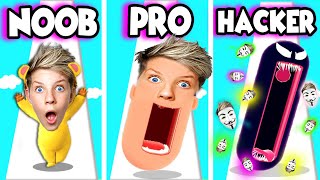 NOOB vs PRO vs HACKER In HOPPING HEADS ALL LEVELS Prezley [upl. by Gonsalve]