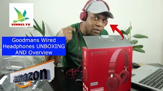 Goodmans Wired Headphones Unboxing and Overview [upl. by Efram]