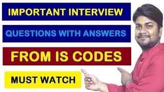 Important Interview Question with Answers from IS Codes for Civil Engg Students  Basic Knowledge [upl. by Ennaeiluj]