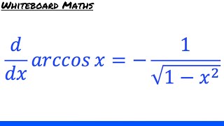 Derivative of arccos x [upl. by Semele]