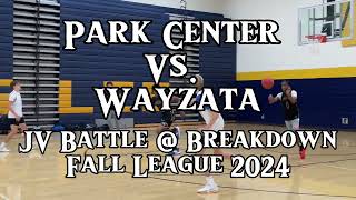 Park Center vs Wayzata JV Battle  Breakdown Fall League 2024 [upl. by Kernan]