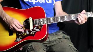 LR Baggs M1A active Pickup Demo [upl. by Schifra]