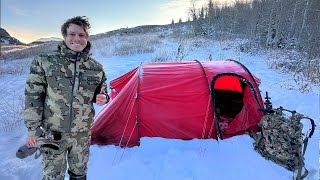 8 days Winter Camping in the Rocky Mountains [upl. by Eecyal]