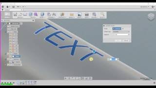 Autodesk Fusion 360 How to create embossedengraved letters Part1 [upl. by Assehc870]