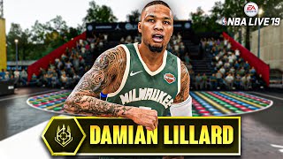 DAMIAN LILLARD BUILD in NBA LIVE 19 Is A PURE BUCKET [upl. by Idarb]