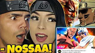 React • RAP DO KILLER BEE E RAIKAGE  DOUBLE LARIAT  NERD HITS  7MINUTOZ NARUTO [upl. by Norahs]