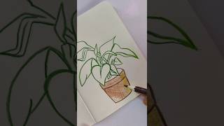 Softly growing steadily glowing🌟🌿  ARDrawingsketchpaint  shorts drawing handmade cute [upl. by Blus]