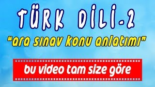 20212022 AÖF TÜRK DİLİ 2 hızlı konu anlatım videosu ARA SINAV  Noktalama işaretleri  Bağlaçlar [upl. by Arick]