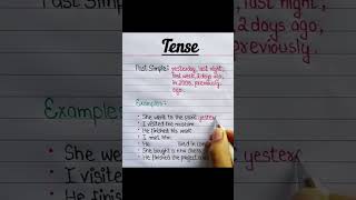 Past simple tenseenglish subscribe learning voacbulary education [upl. by Hausmann]