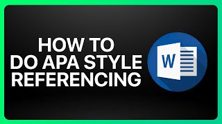 How To Do Apa Style Referencing In Microsoft Word Tutorial [upl. by Arihaj909]