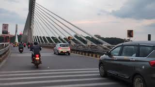 Exploring Hyderabad  Journey Towards JNTU to Durgam cheruvu cable bridge [upl. by Leunamme113]