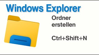 Windows Explorer neue Ordner erstellen [upl. by Forsyth676]